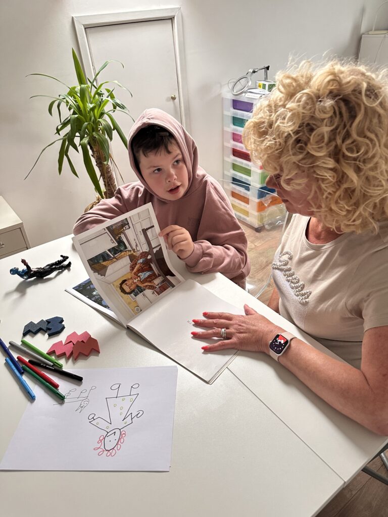young boy during an autism assessment