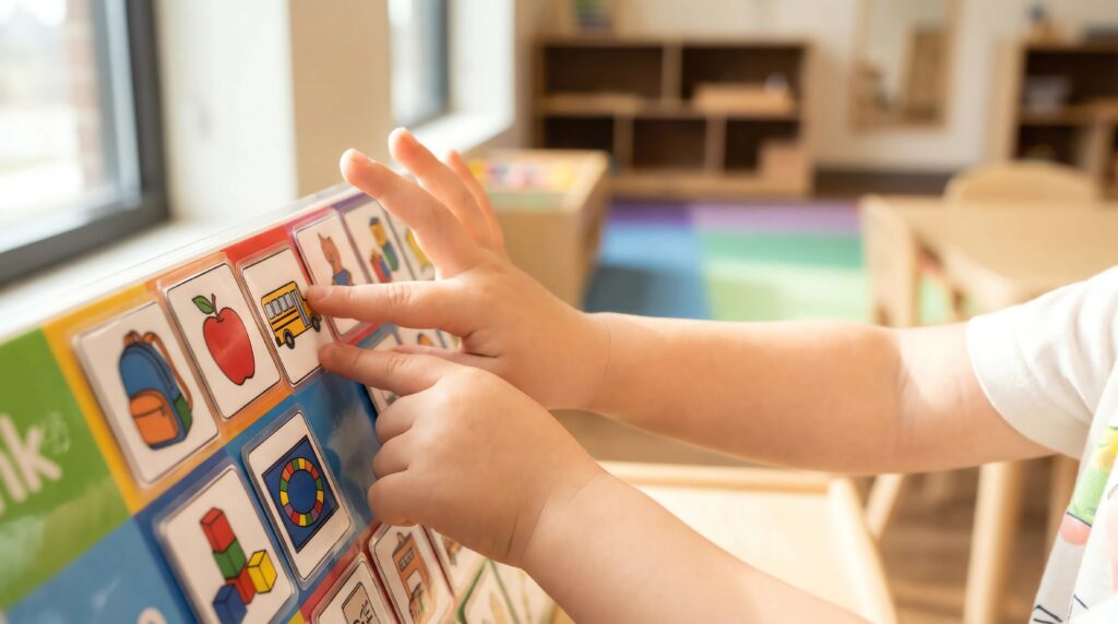 Using Visual Supports with Autistic Preschool Children
